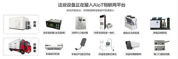 冷库和冷藏车应用的温控器、风冷机组、PLC电控箱等这些设备正在接入物联网平台