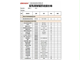 配电房标准辅助监控系统配置[含报价清单]